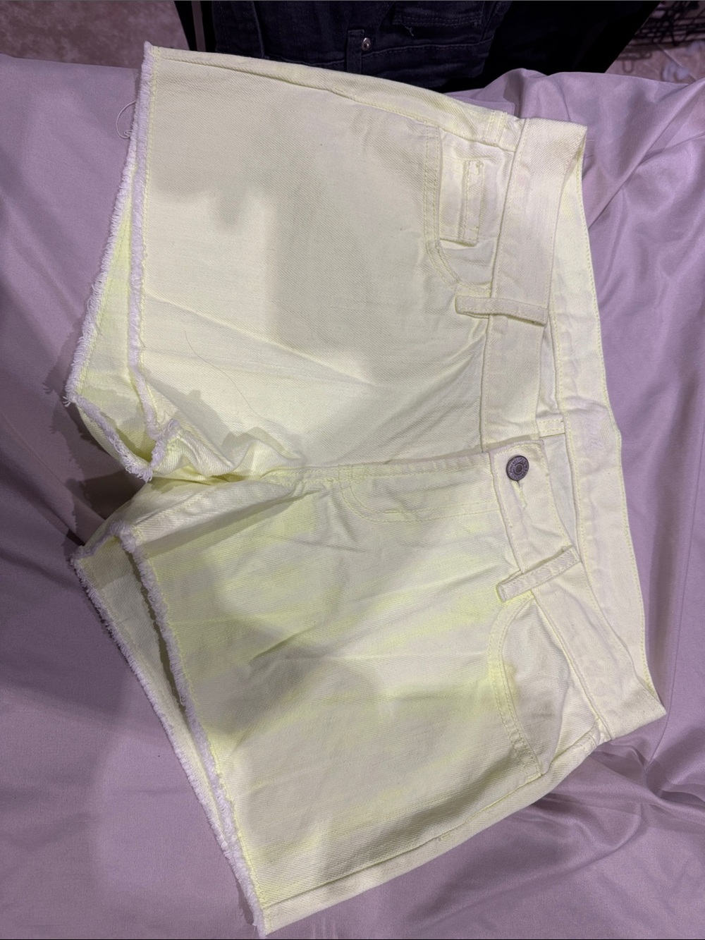 Old Navy Pale Yellow Denim Shorts